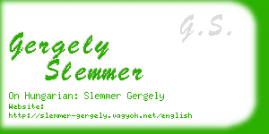 gergely slemmer business card